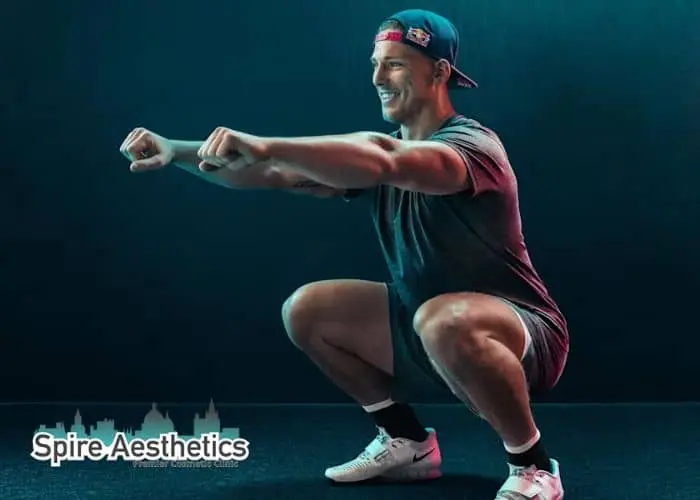 Image of man build leg muscle Kingston upon Thames through exercise