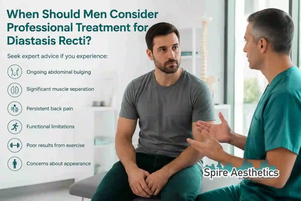 When Should Men Consider Professional Treatment for Diastasis Recti Kingston upon Thames?